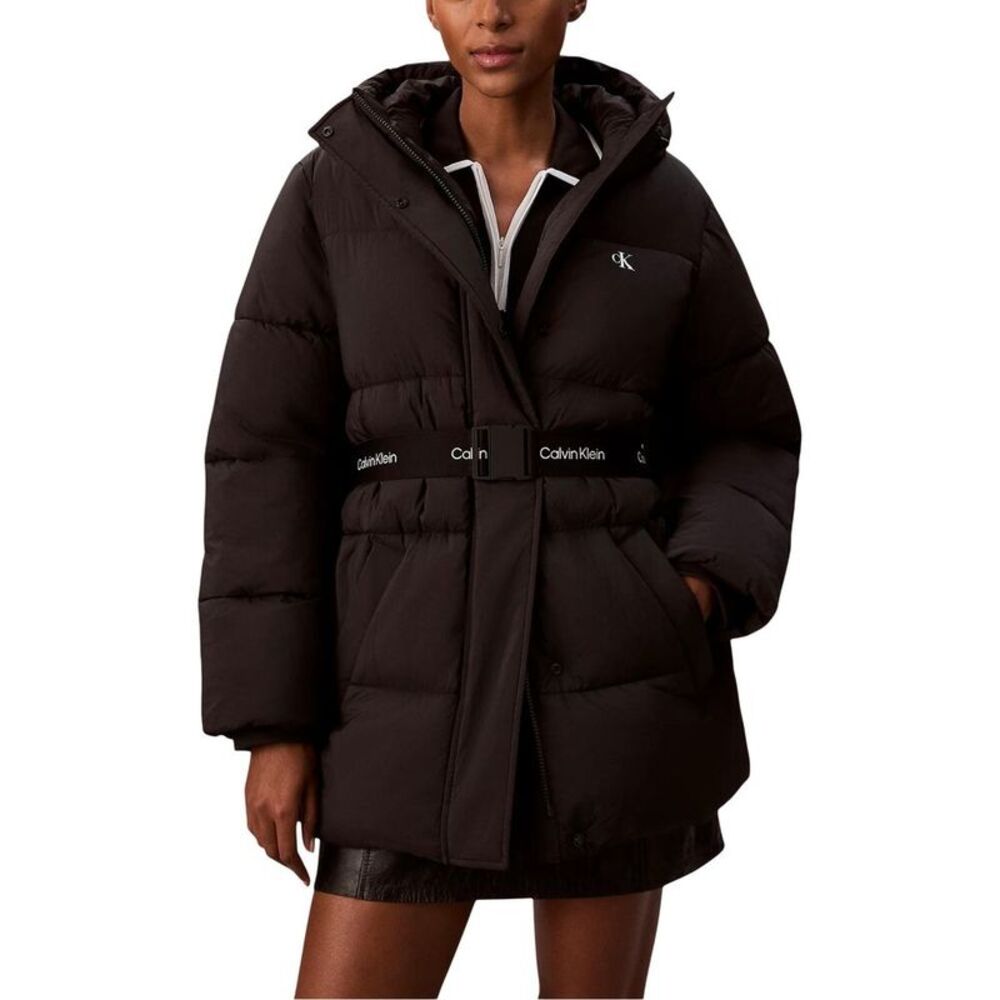 Calvin Klein Jeans Black Polyamide Women's Coat
